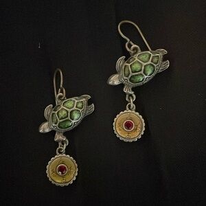 Turtle earrings